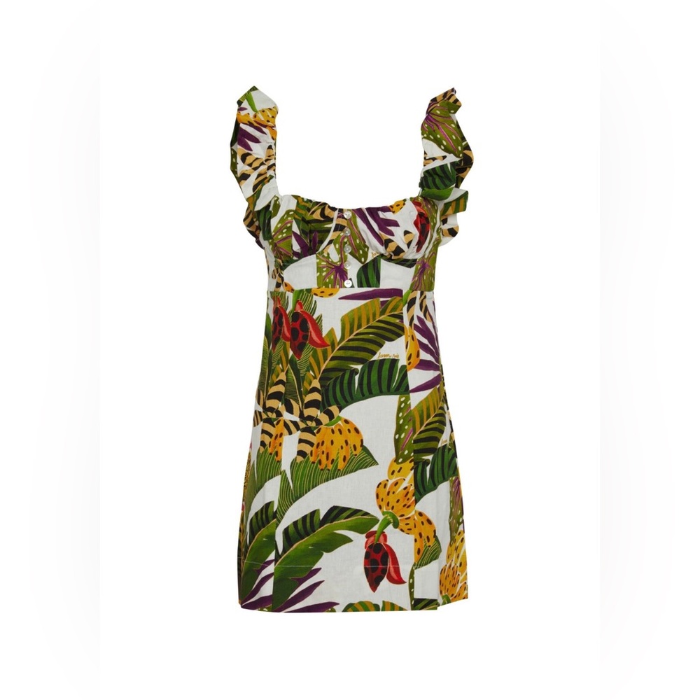 Farm Rio STRIPED FOREST MINI DRESS - Picture 3 of 5